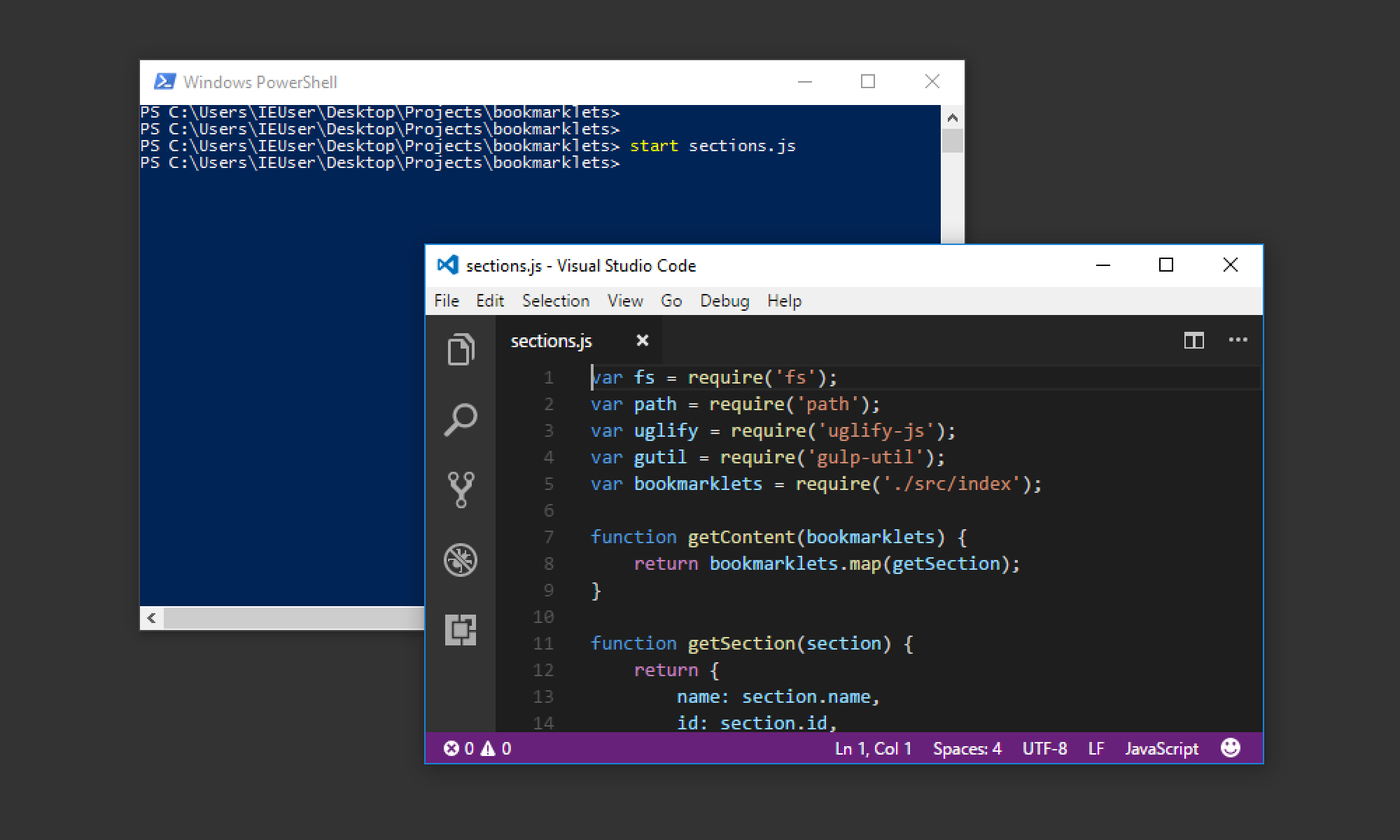 Файл не отображается в редакторе так как является двоичным visual studio code